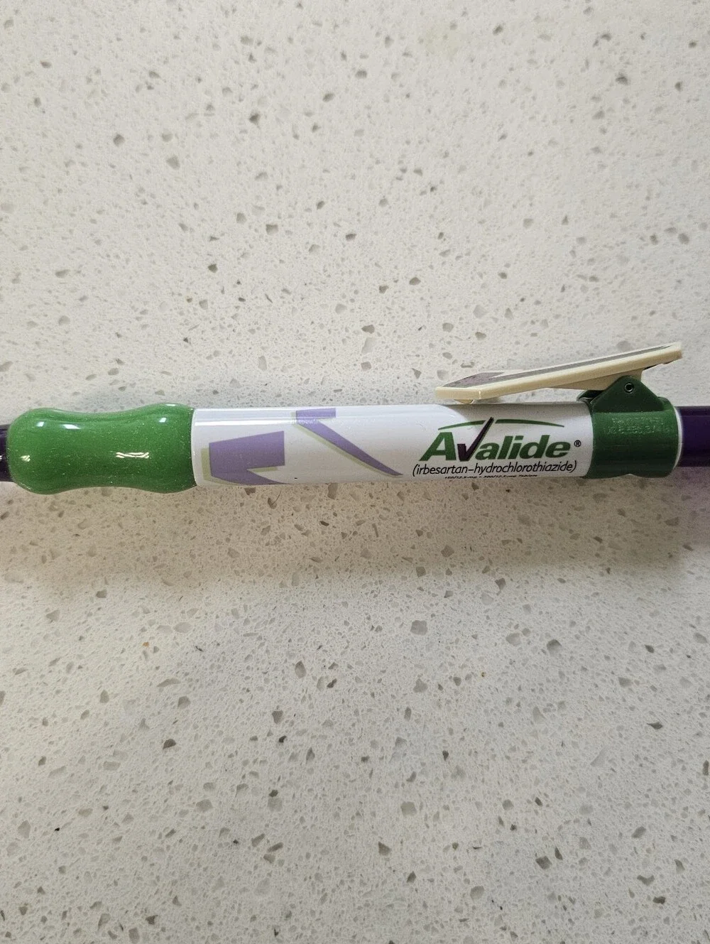 Green and White Pill Reminder Pen - Home Organizing Accent